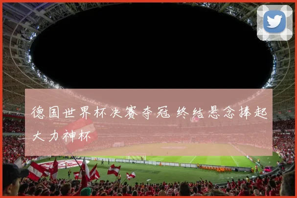 德国世界杯决赛夺冠 终结悬念捧起大力神杯